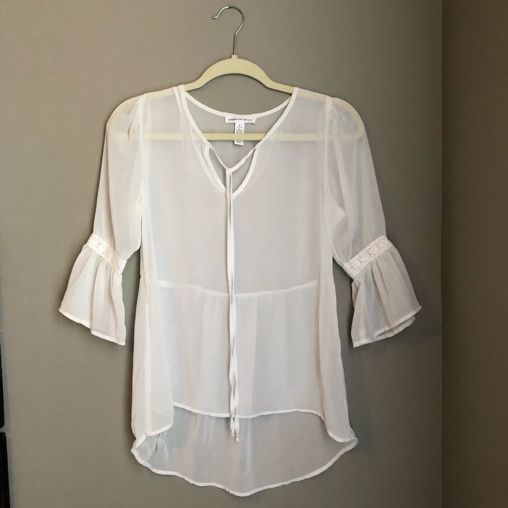 Sheer White Top